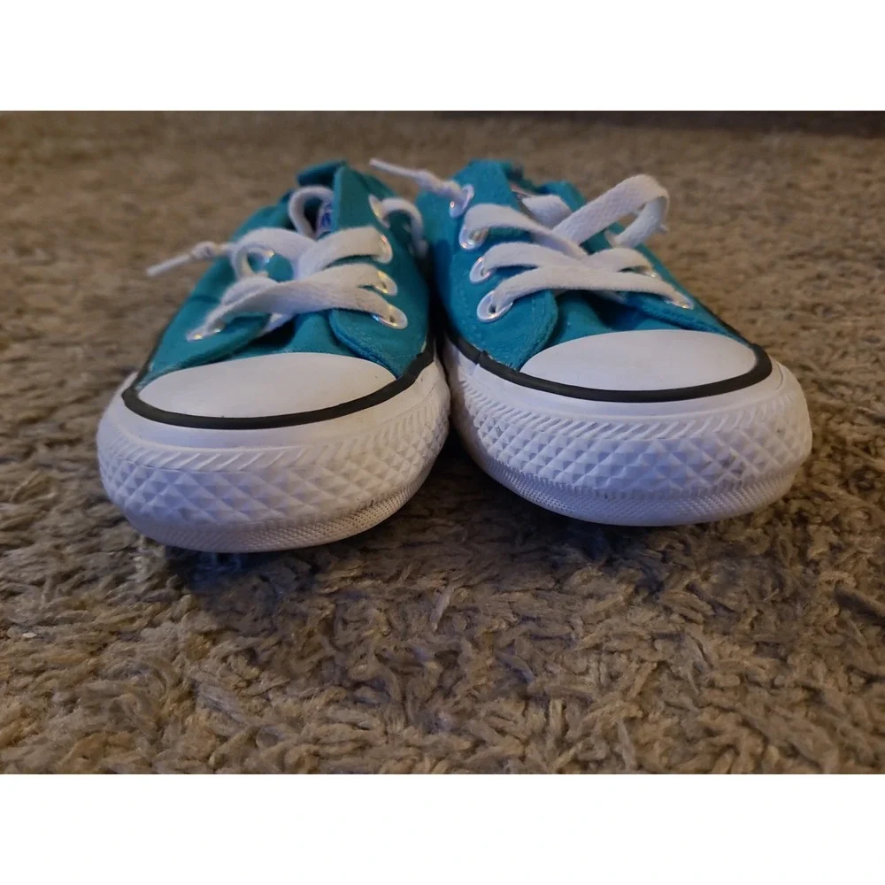Converse Chuck Taylor All Star Low Top Kids Size 5 Turquoise Blue Sneakers